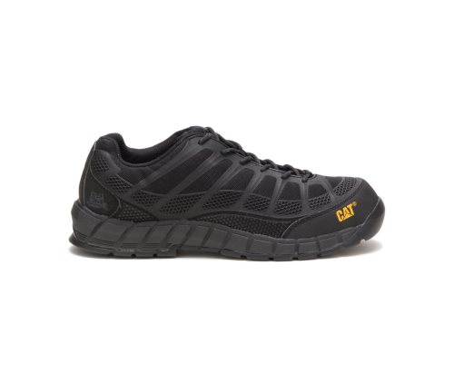 Black/Black Caterpillar Streamline Composite Toe Men's Sneakers | YOCXW-4062