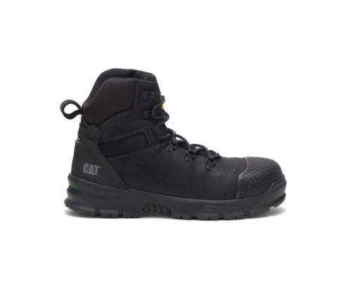 Black Caterpillar Accomplice X Waterproof Steel Toe Men's Work Boots | WBYXF-8057