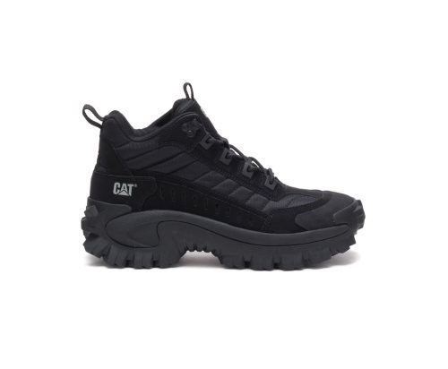 Black Caterpillar Intruder Mid Women's Sneakers | KVODM-0183