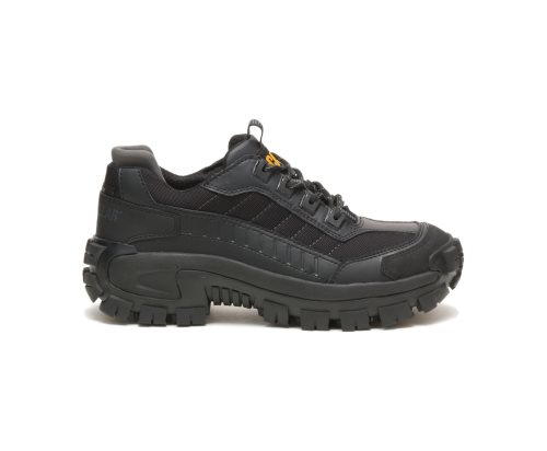 Black Caterpillar Invader Steel Toe Men's Work Shoes | BNGWX-5920