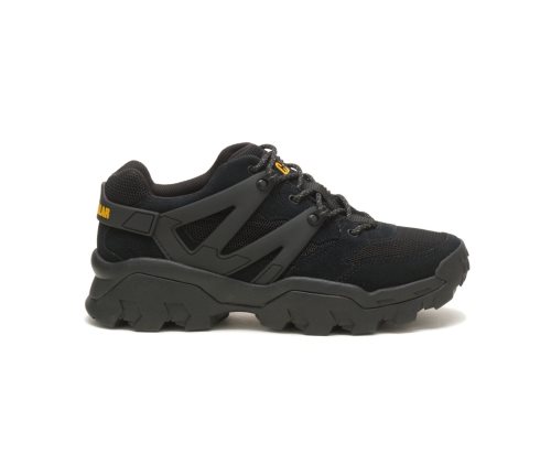 Black Caterpillar Reactor Men's Sneakers | OALMU-2693