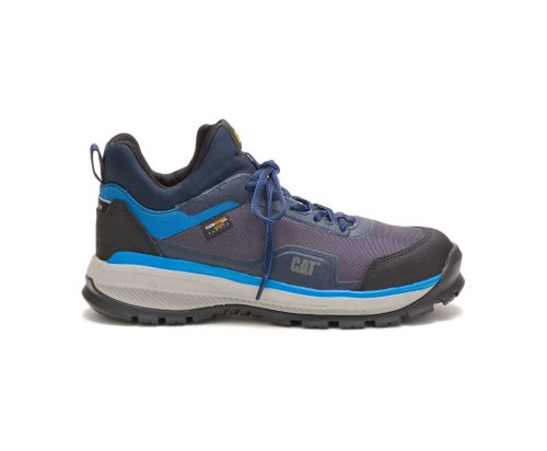 Blue Caterpillar Engage Alloy Toe Men's Sneakers | IVJQB-3701