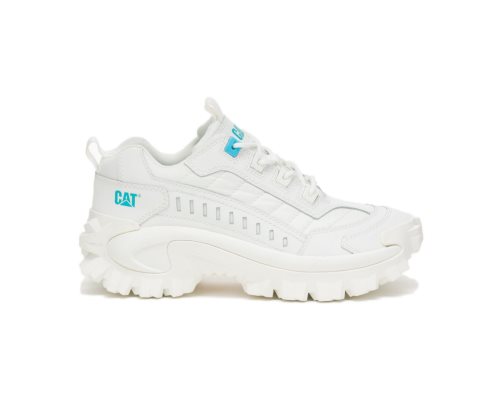 Bright White/Blue Caterpillar Intruder Men's Casual Shoes | EPKMZ-7903