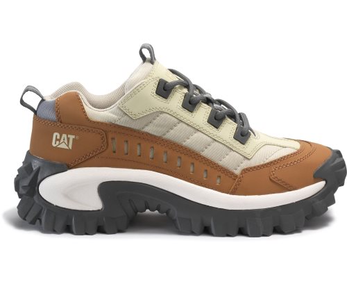 Brown/Beige Caterpillar Intruder Women's Casual Shoes | USXJV-7239