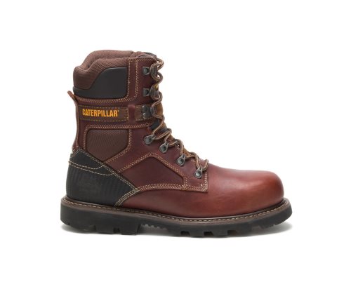 Brown Caterpillar Indiana 2.0 Steel Toe Men's Work Boots | NBFMV-6309