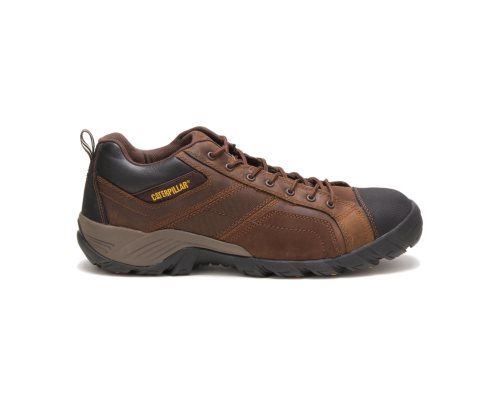 Dark Brown Caterpillar Argon Composite Toe Men's Work Shoes | YIRFQ-7601