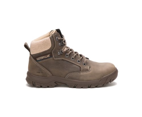 Dark Grey Caterpillar Tess Steel Toe Women's Work Boots | GIFKN-8043