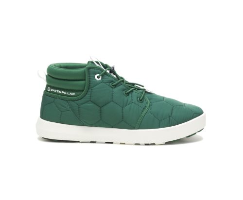 Green Caterpillar CODE Scout Mid Men's Sneakers | SJBLU-5201