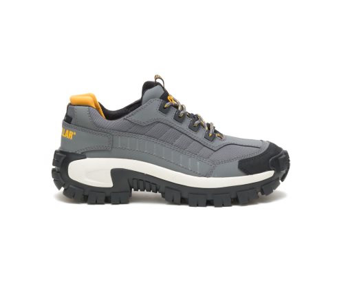 Grey Caterpillar Invader Steel Toe Men's Work Shoes | NKYHG-1680