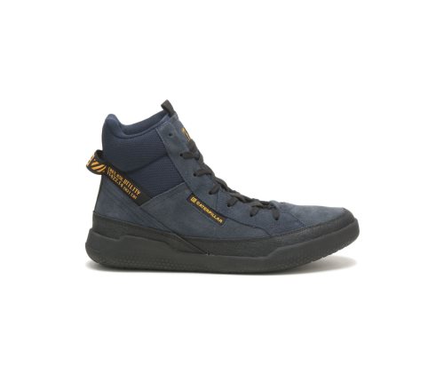 Navy Caterpillar CODE Hex Hi Utility Women's Sneakers | JGTYE-1850