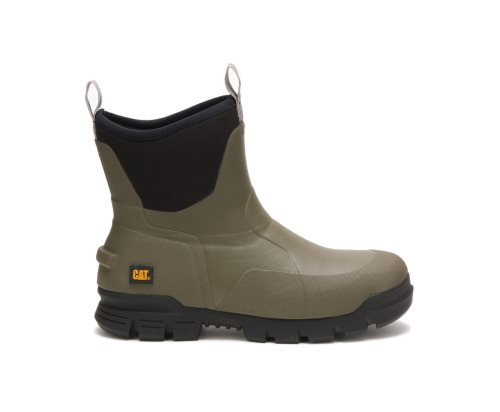 Olive Caterpillar Stormers 6" Women's Rubber Boots | ILASO-4783