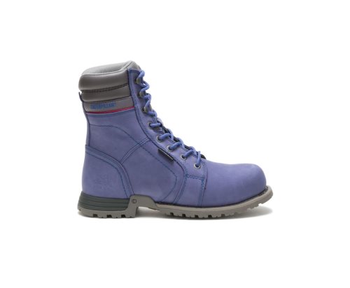 Purple Caterpillar Echo Waterproof Steel Toe Women's Work Boots | UMBNP-2389