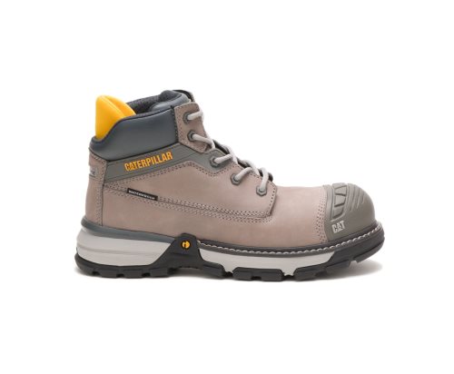 Skin/Grey Caterpillar Excavator Superlite Waterproof Nano Toe Women's Work Boots | BMCHQ-9213